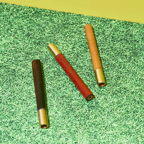 Wooden one Hitter - Assorted Colors Pipe | Wood & Brass