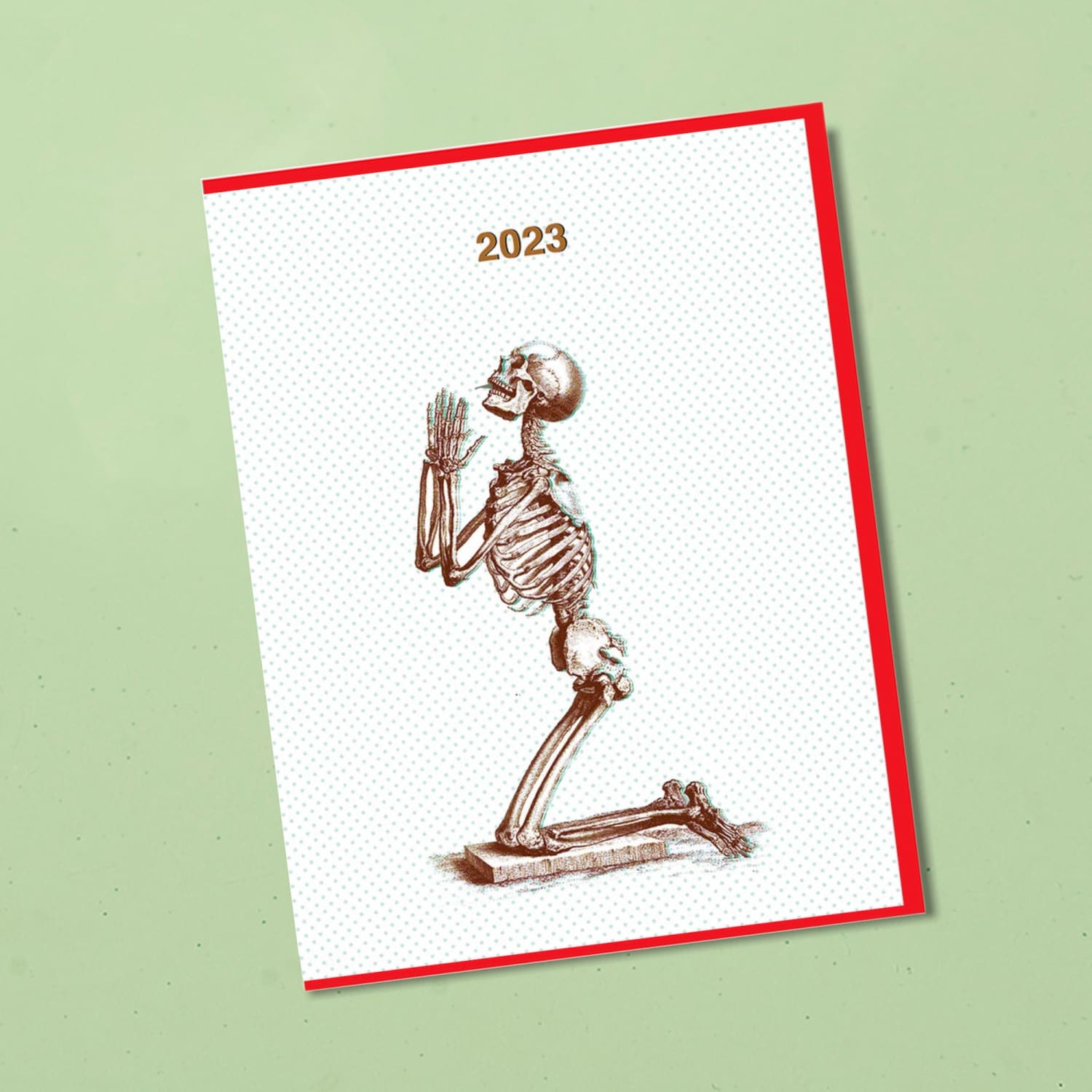 Smitten Kitten Holiday Lp Card 2023 Skeleton Tf-2023 0922 - 