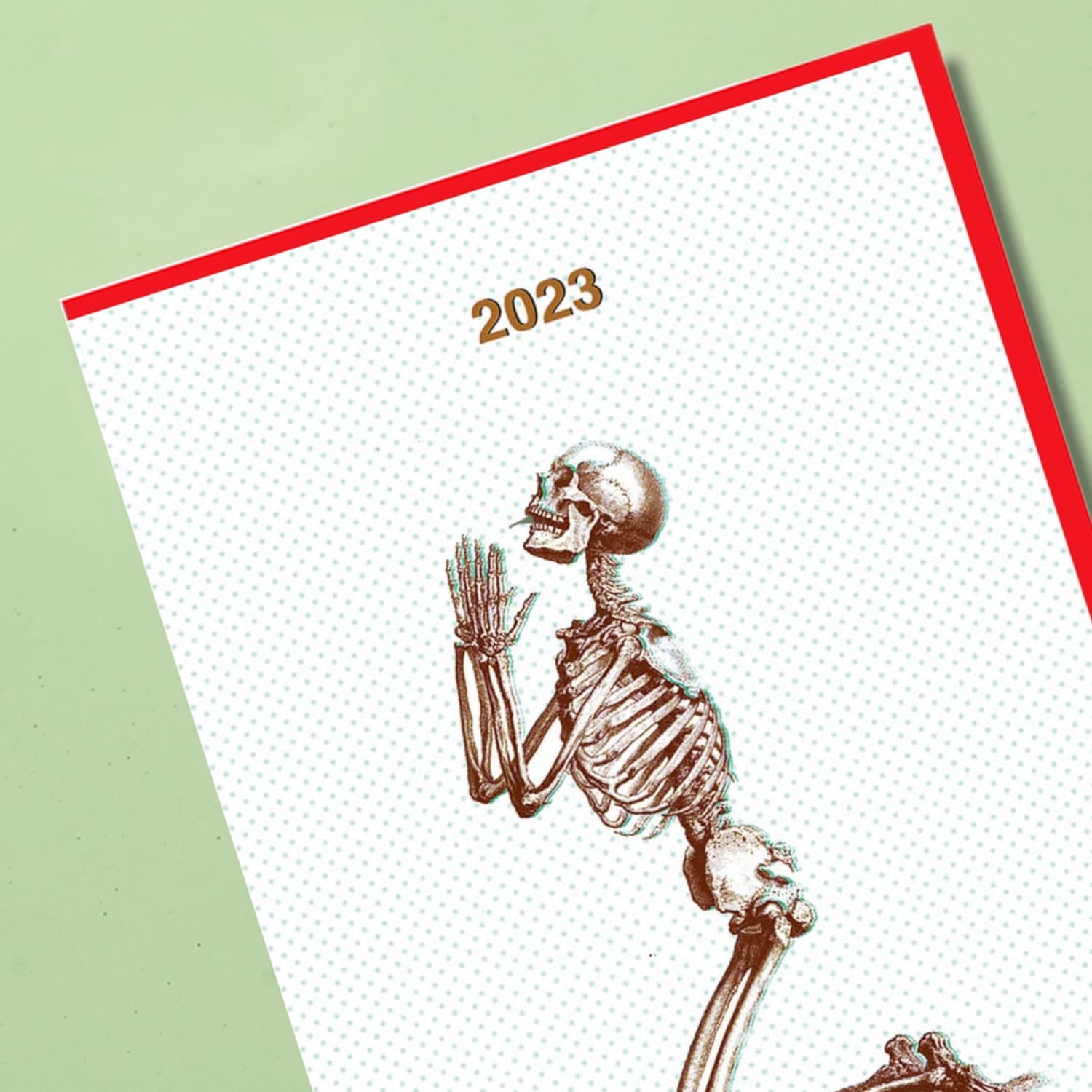 Smitten Kitten Holiday Lp Card 2023 Skeleton Tf-2023 0922 - 