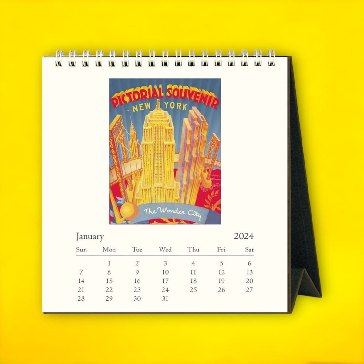 2024 Monthly Desk Calendar - Vintage Nyc 0823 - Calendar24 -