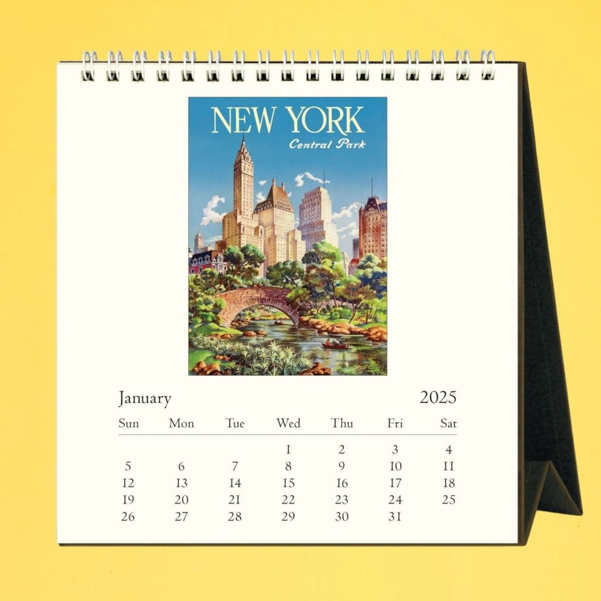 2024 Monthly Desk Calendar - Vintage Nyc Calendar