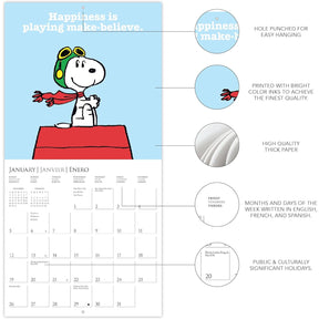 2025 Mini Calendar - Peanuts Snoopy Happiness Is...