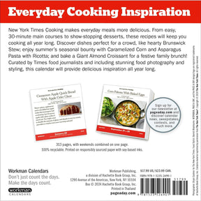 2025 Page a Day Desk Calendar - New York Times Cooking