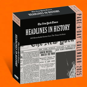 2025 Page a Day Desk Calendar - New York Times Headlines