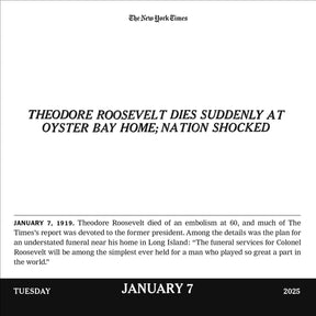 2025 Page a Day Desk Calendar - New York Times Headlines