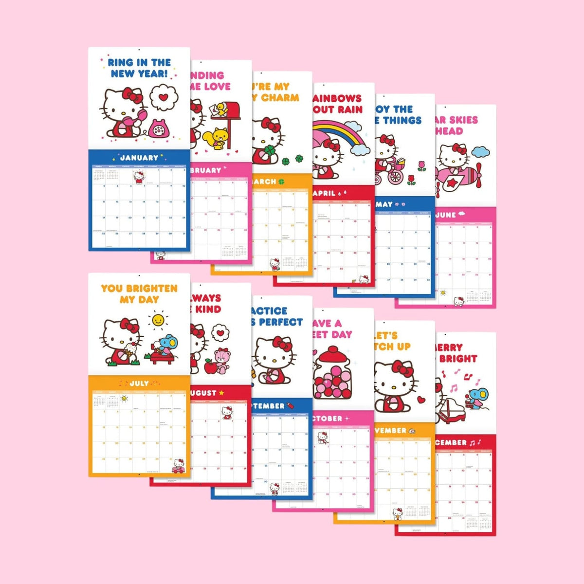 2026 Hello Kitty Playful Pink Calendar Calendar Calendar26