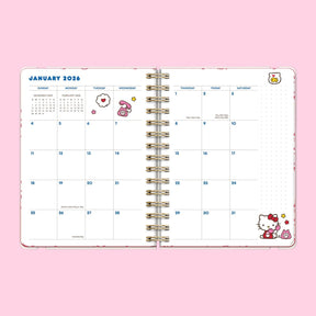 2026 Hello Kitty Playful Pink Compact Planner Calendar