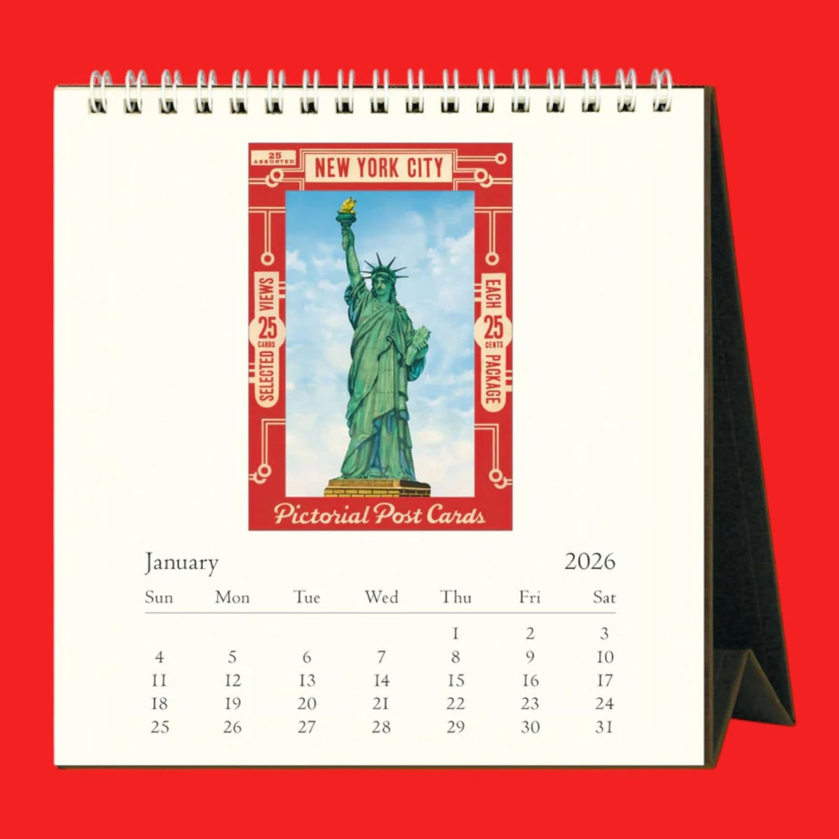 2026 New York Desk Calendar Cavallini Calendar Calendar26