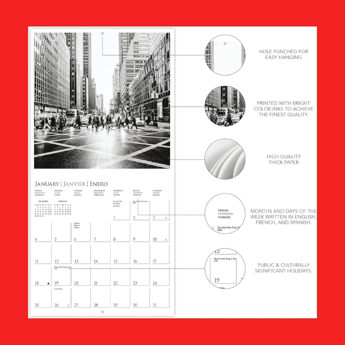 2026 New York Mini Wall Calendar Calendar Calendar26 Cute
