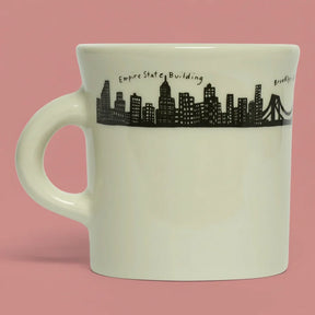 212 Skyline - Diner Mug - Friends Nyc Brooklyn Ny
