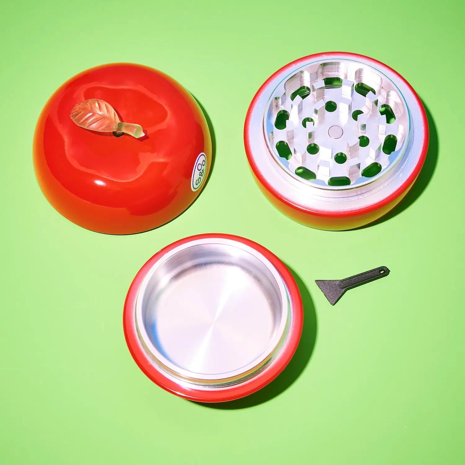 NYC Big Apple Grinder | 3-Tier Red Apple Herb Grinder | Friends