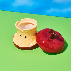 Apple Core Ashtray - Red | Ceramic Smoke Accessories