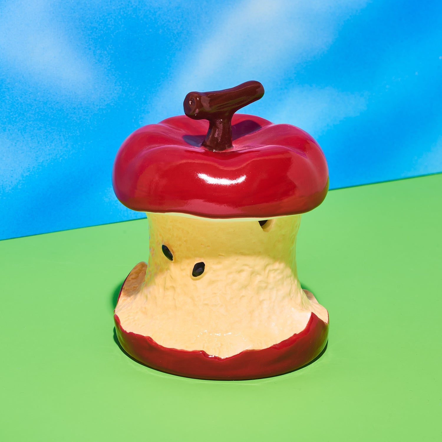 Apple Core Ashtray - Red | Ceramic Smoke Accessories