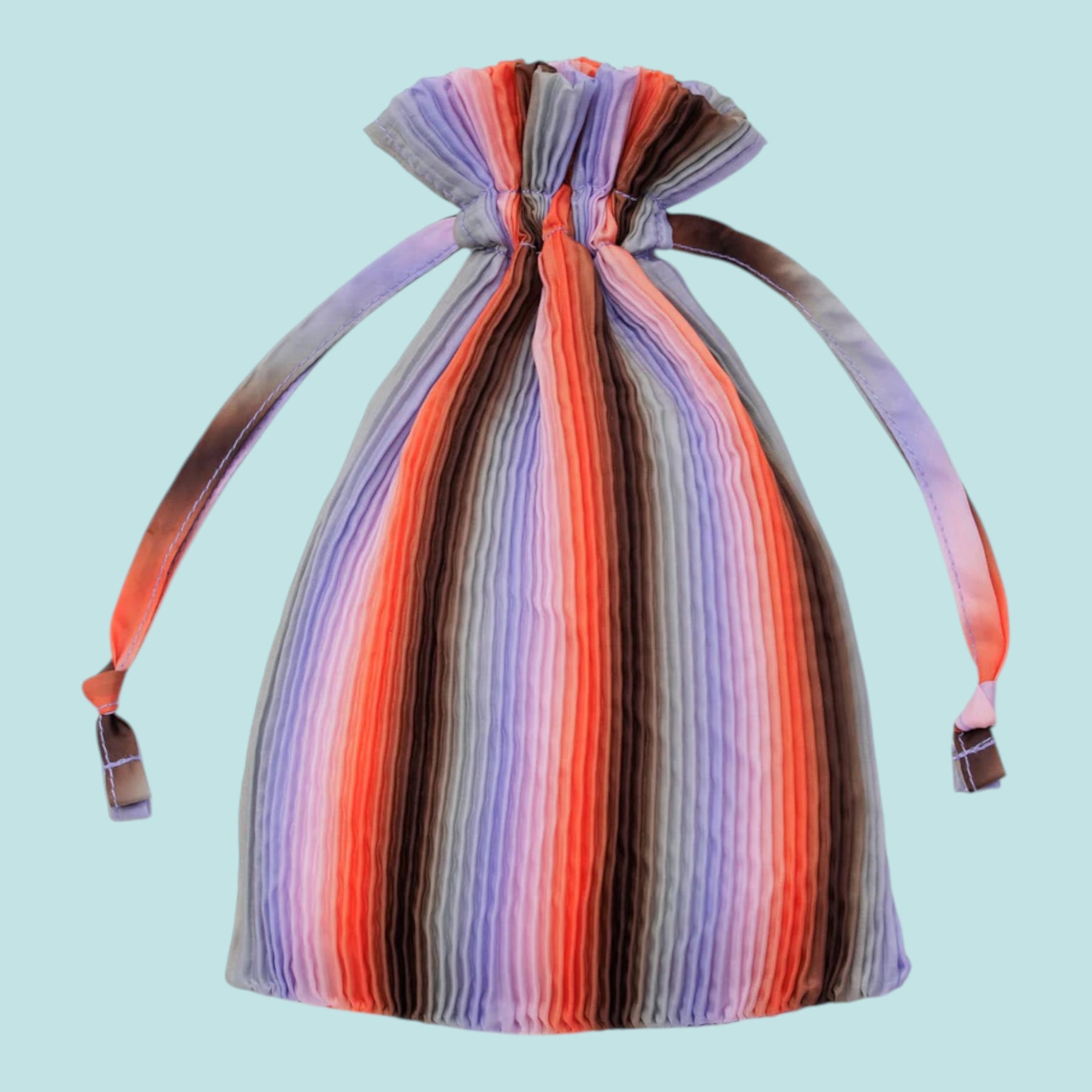 Pleated Baggu Tote Gradient Poppy & Lilac | Friends Nyc