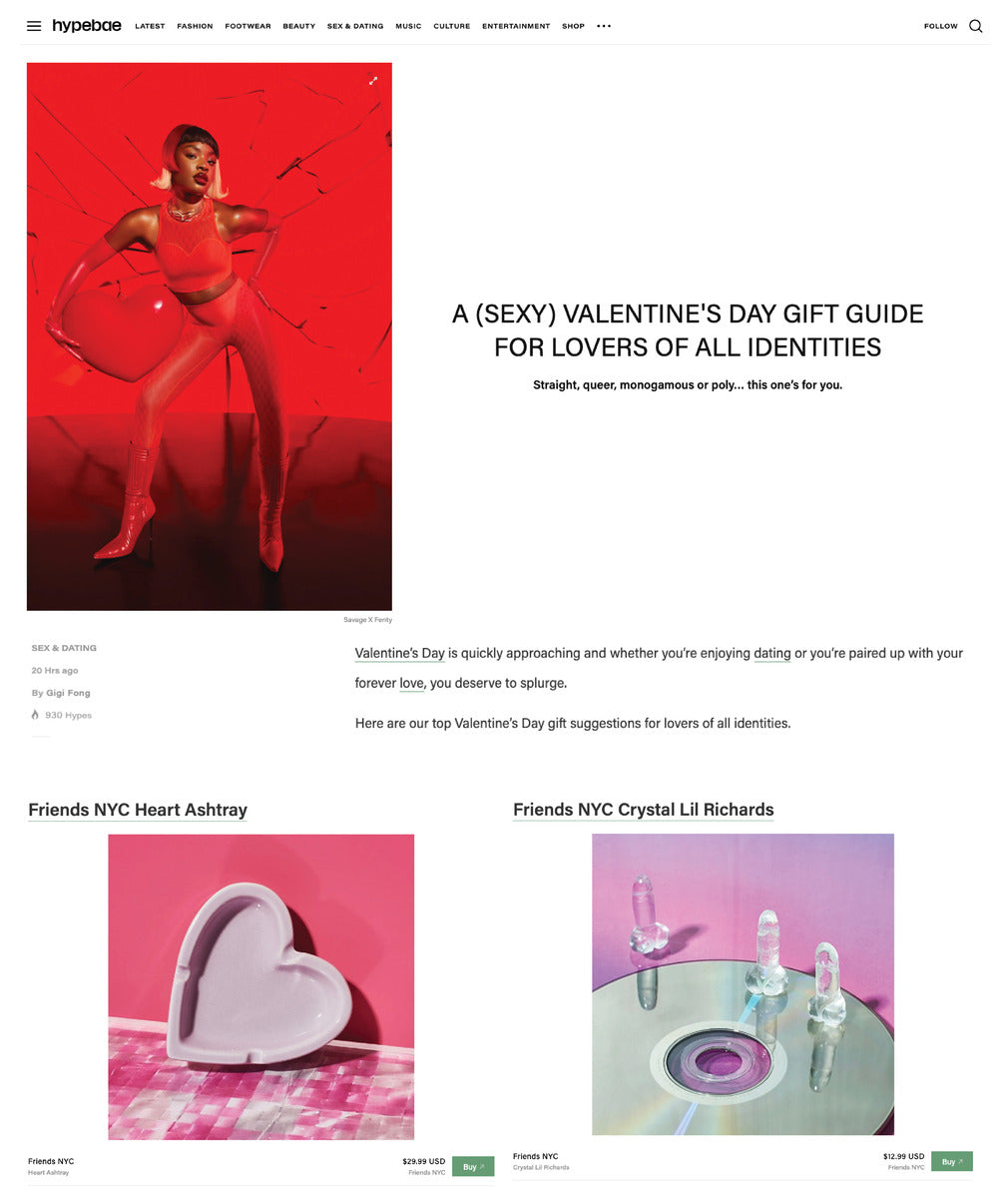 Friends nyc in hypebae valentines gift guide for all gender identities
