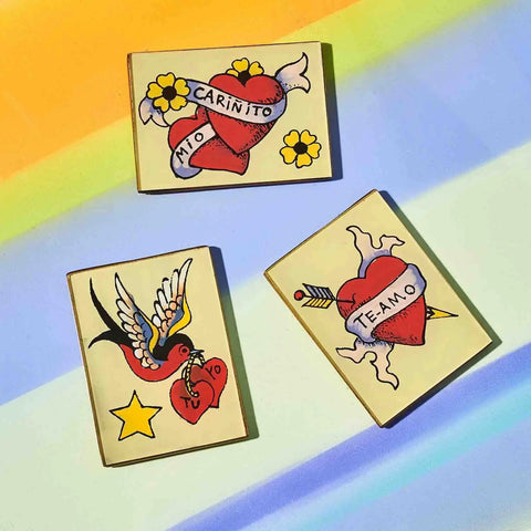 Gifts for Aries - Tattoo Glass Pocket Mirror