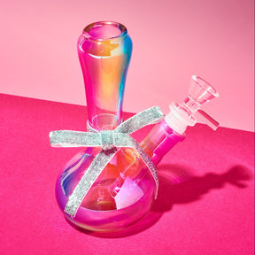 Iridescent Pastel Rainbow Mini Bong