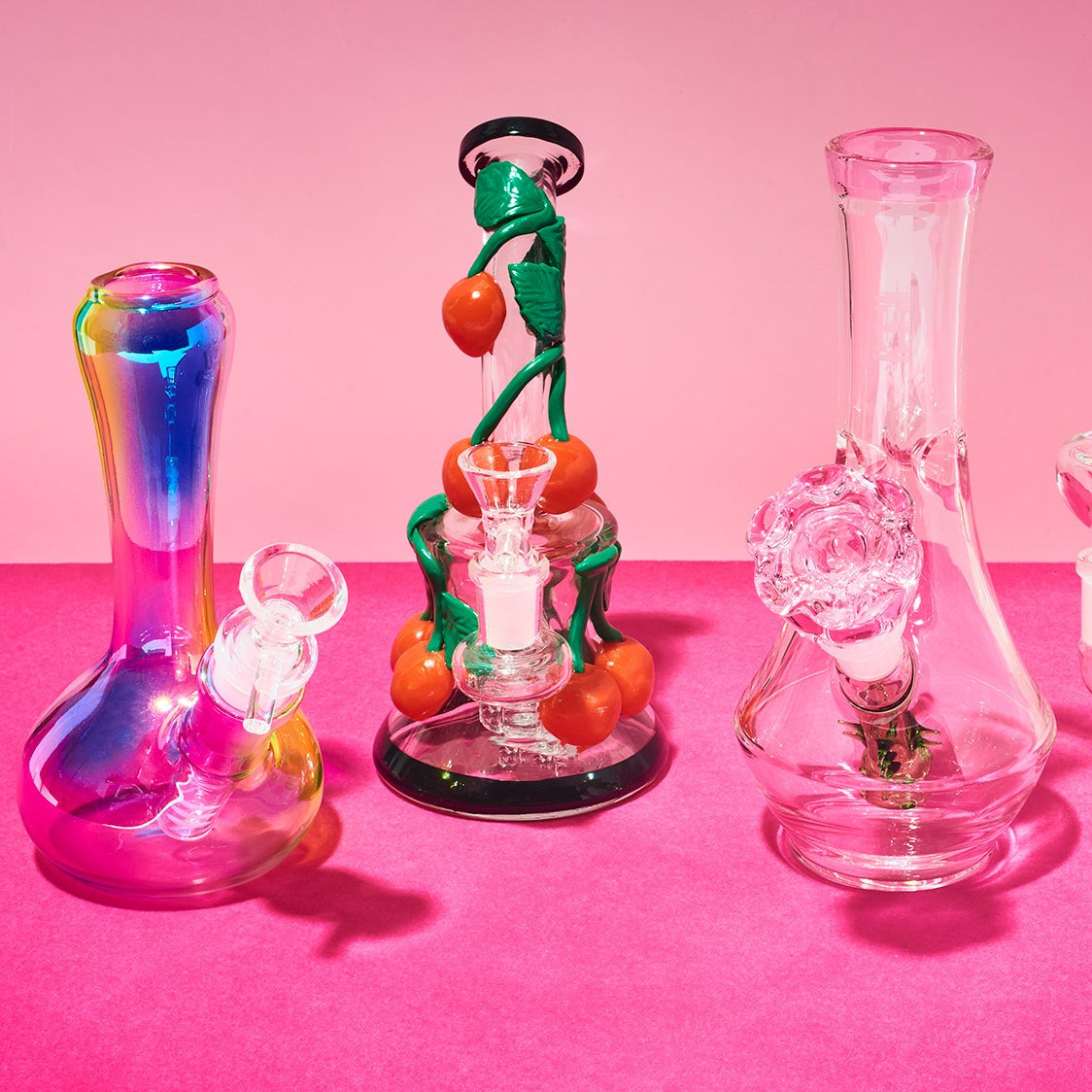Iridescent Pastel Rainbow Mini Bong