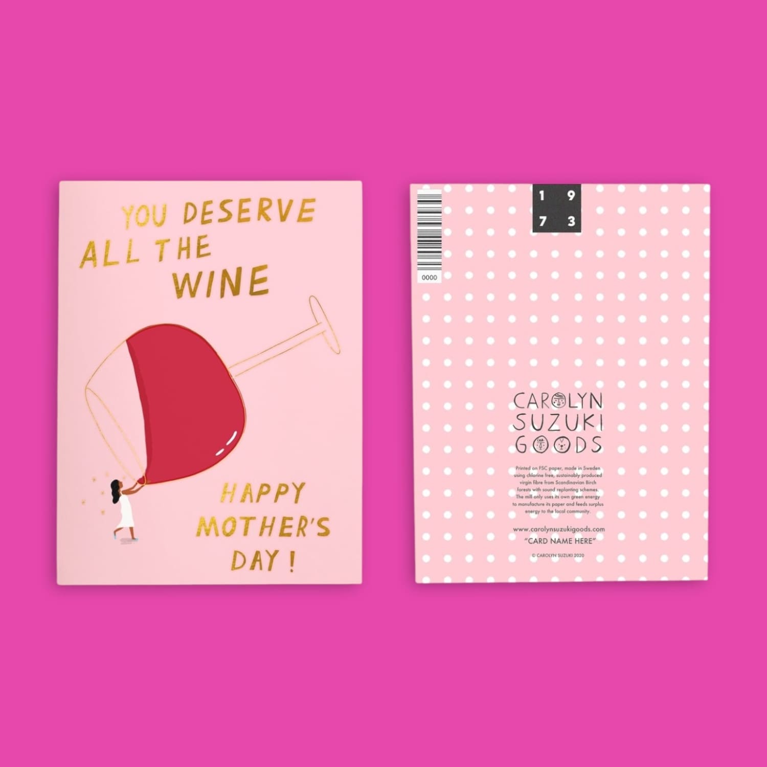 All the Wine Mother’s Day Greeting Card Card - Carolyn