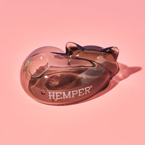 Alley Cats Hand Pipe | Cute Translucent Grey Cat Glass