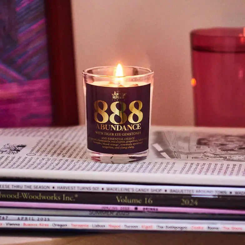 Angel Number Candle - 888 Abundance | Friends Nyc Brooklyn