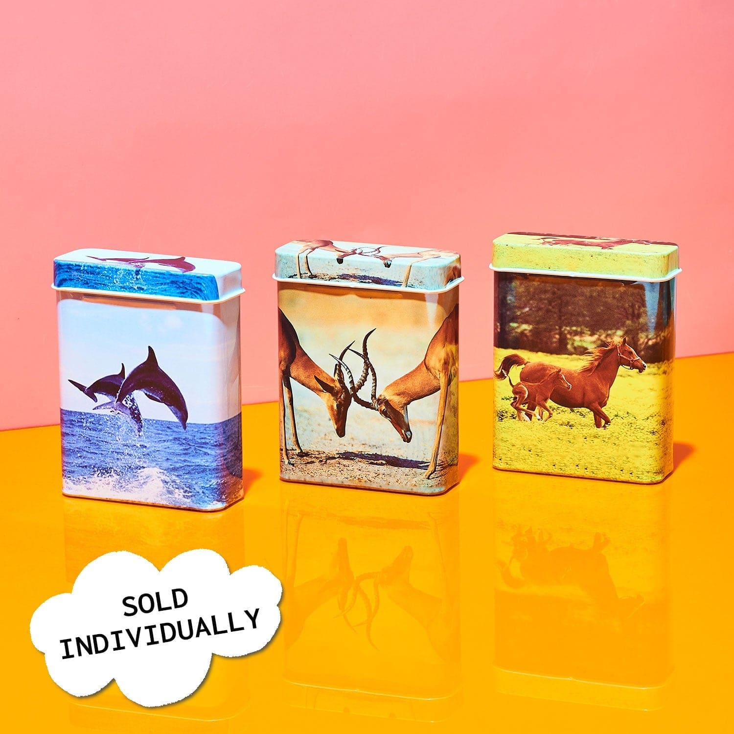 Animal Cigarette Case Tin Animal Novelty - Cigarette Case