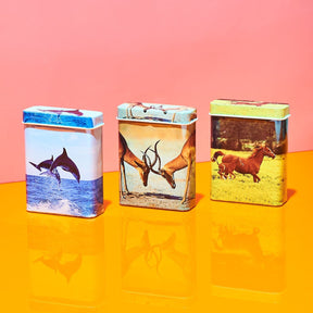 Animal Cigarette Case Tin Animal Novelty - Cigarette Case