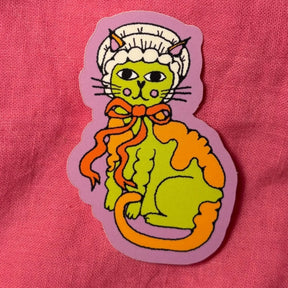 Ash and Chess Sticker - Silly Cat Vinyl | Friends Nyc