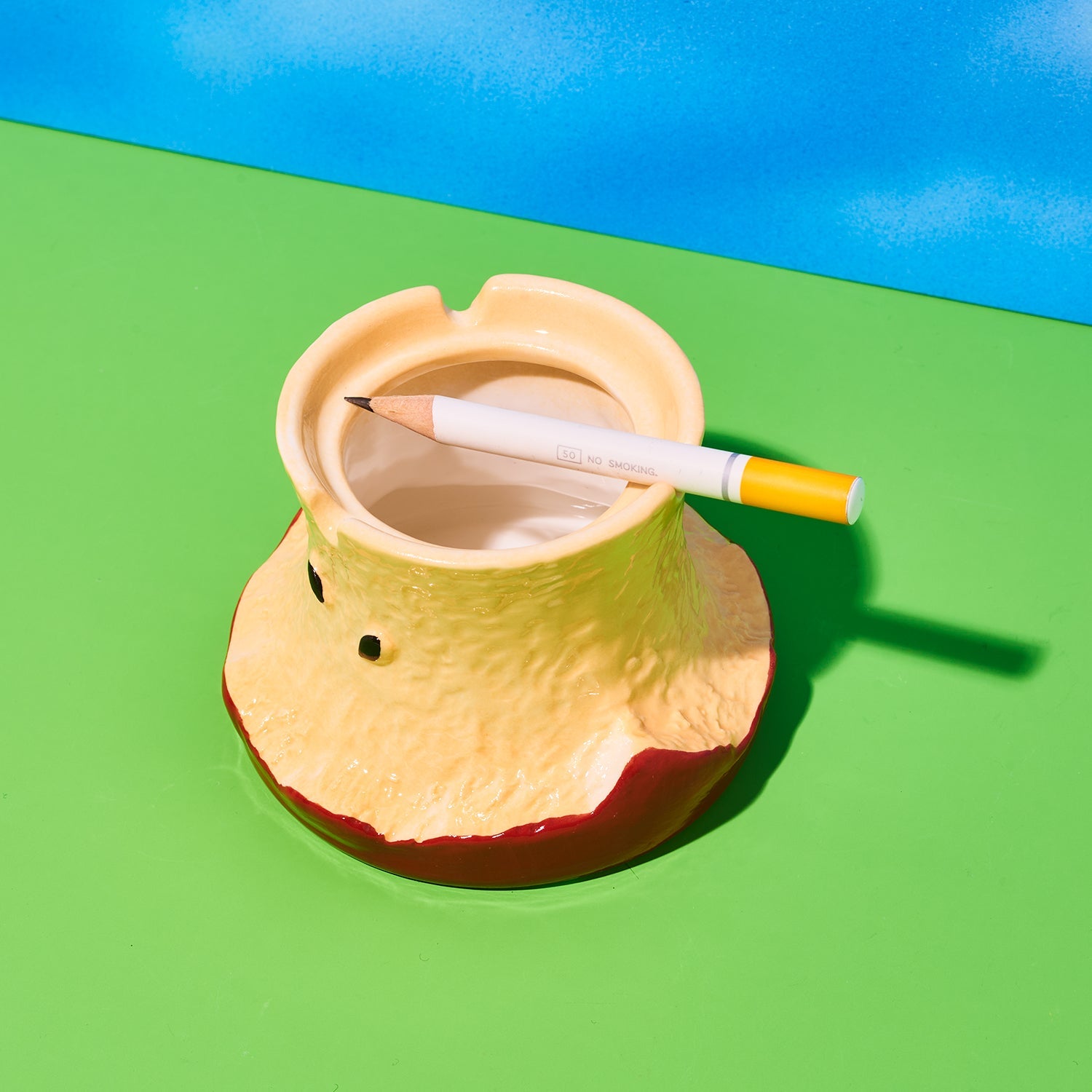 Apple Core Ashtray - Red | Ceramic Smoke Accessories