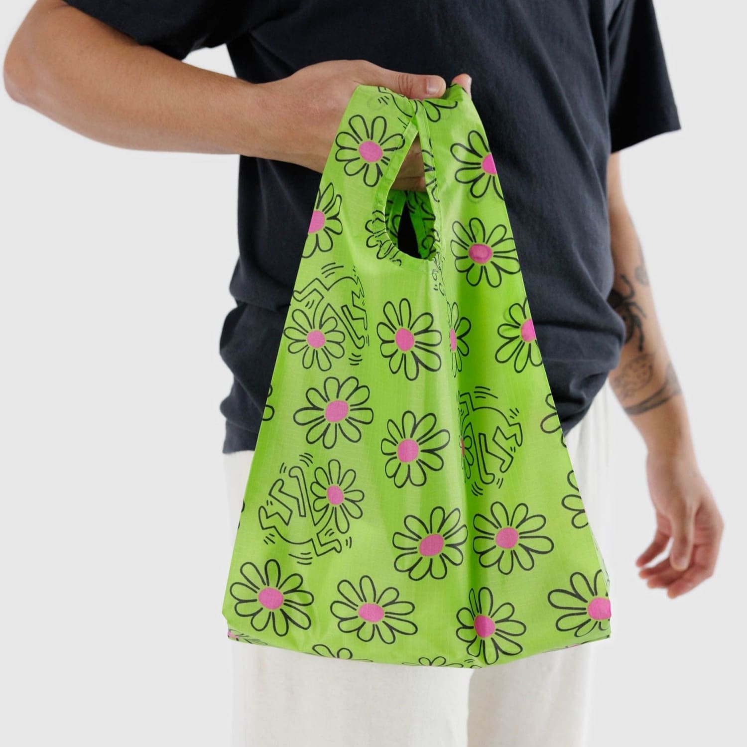 Baby Baggu Reusable Tote - Keith Haring Flower Groupbycolor