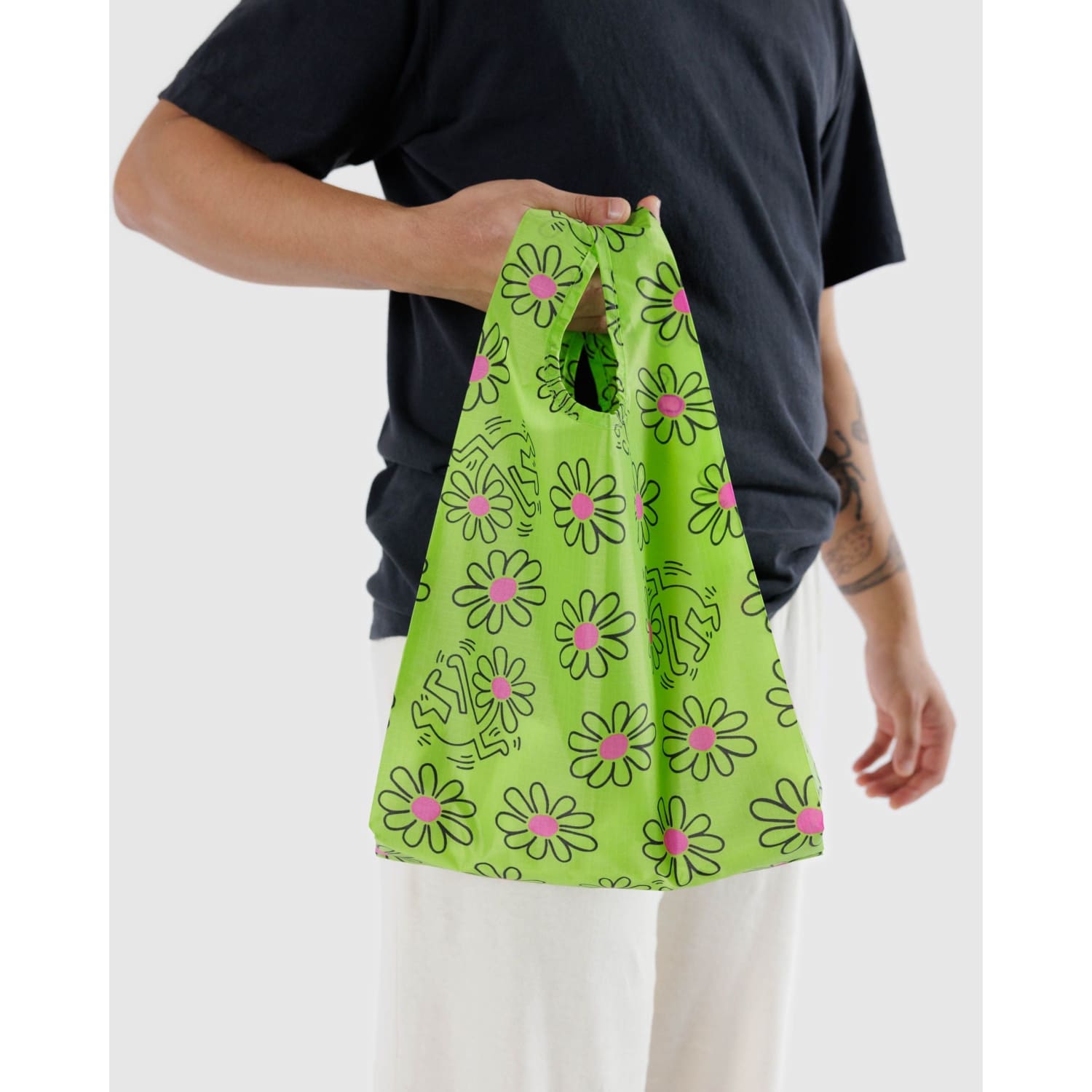 Baby Baggu Reusable Tote - Keith Haring Flower Baby Baggu