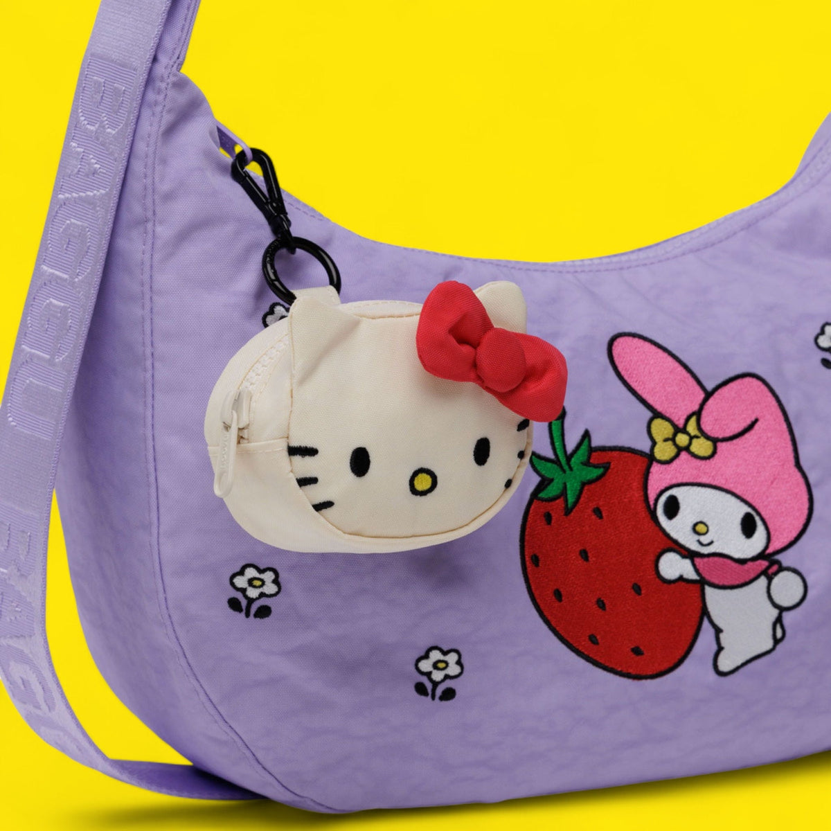 Baggu Bag Charm - Hello Kitty - Sanrio Keychain Pouch on Bag