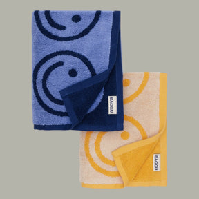 Baggu Hand Towel Set of 2 - Happy Blue Marigold | Friends