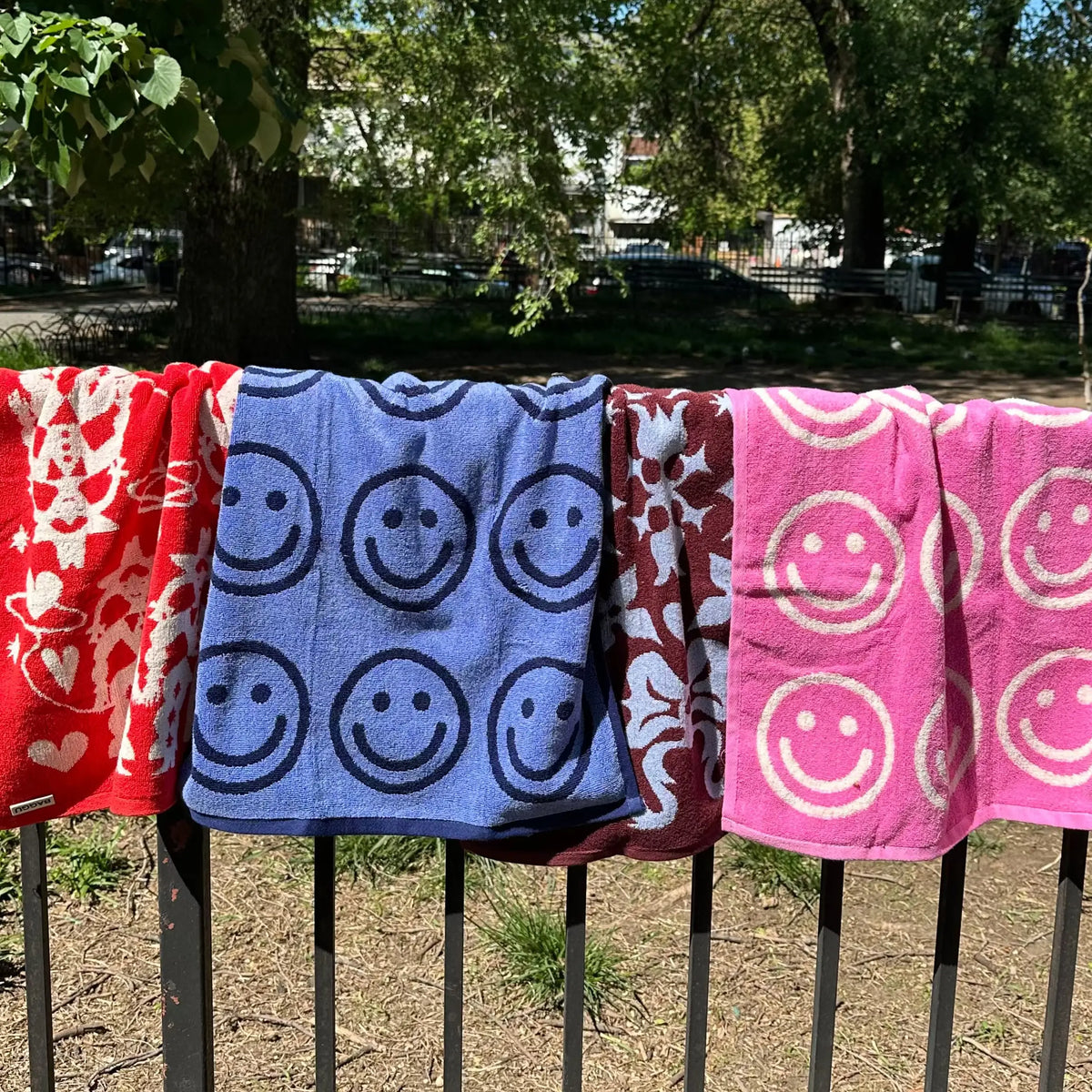 Baggu Hand Towel Set of 2 - Happy Pink Blue - Friends Nyc