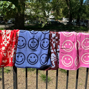 Baggu Hand Towel Set of 2 - Happy Pink Blue - Friends Nyc