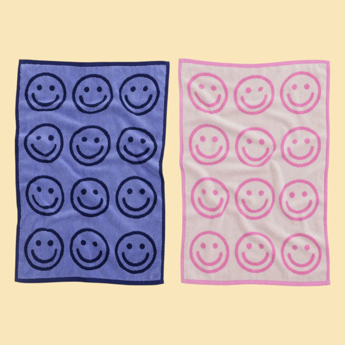 Baggu Hand Towel Set of 2 - Happy Pink Blue - Friends Nyc