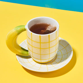 Banana Mug and Saucer Fake Food - Kitchen Drink