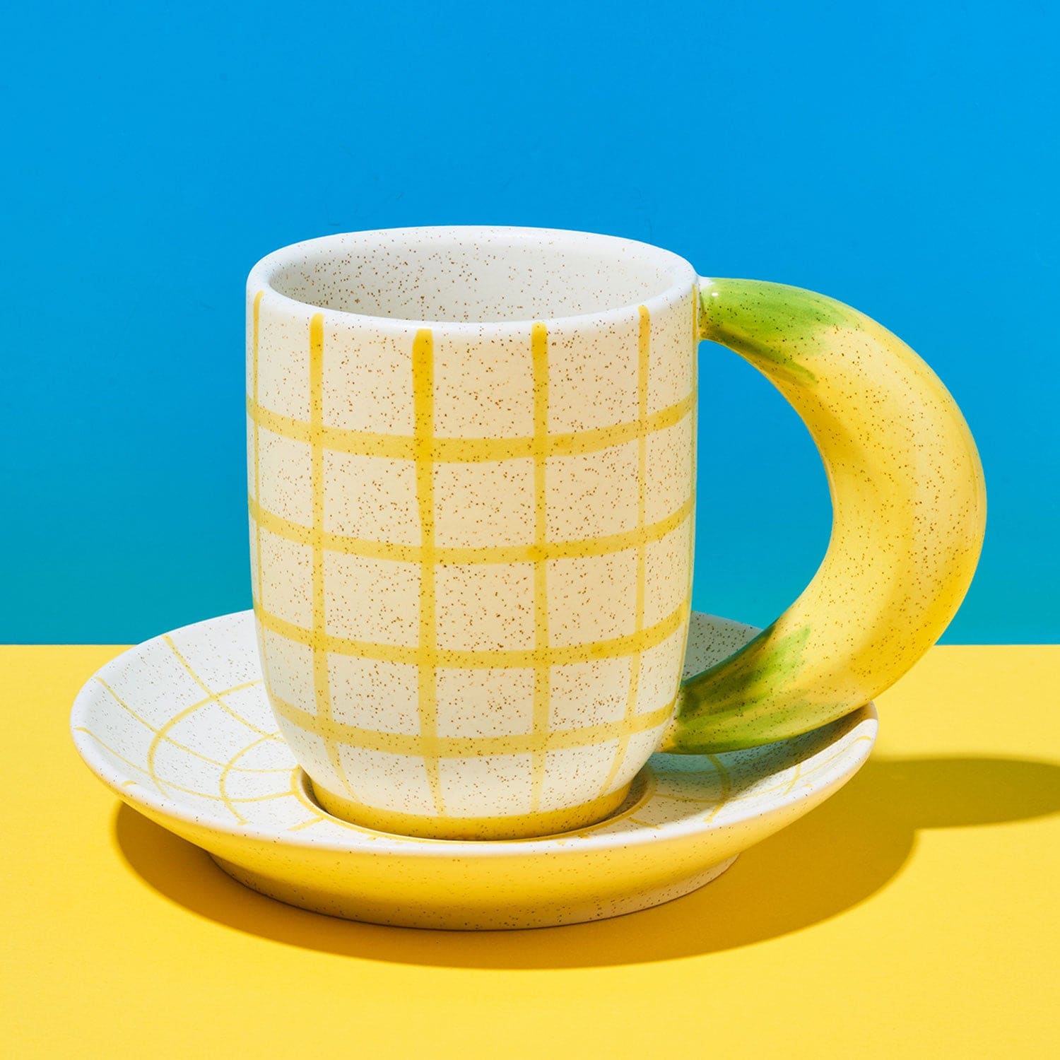 Banana Mug and Saucer Fake Food - Kitchen Drink