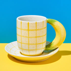 Banana Mug and Saucer Fake Food - Kitchen Drink