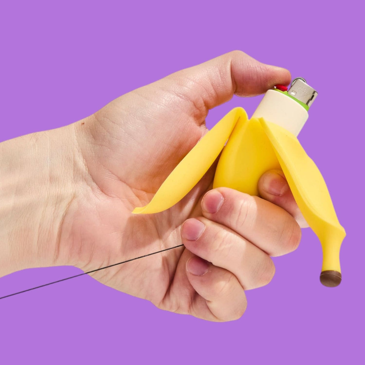 Banana Peel Lighter Holder Retractable Charm Charm - Fake