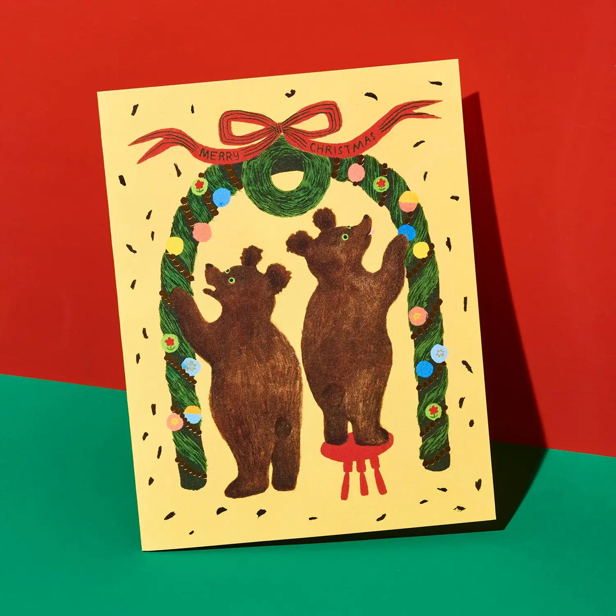 Beary Cheers Greeting Card Holiday | Friends Nyc Brooklyn Ny