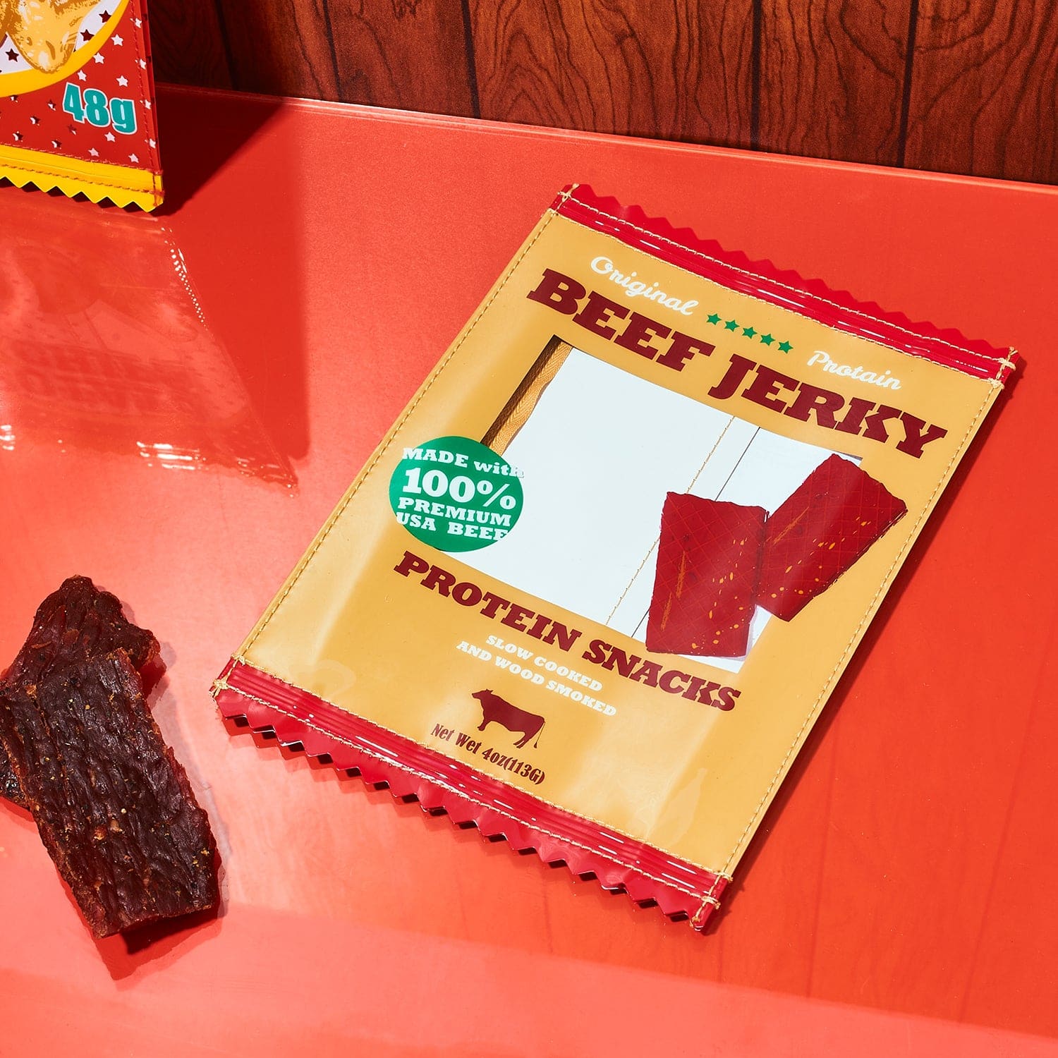 Beef Jerky Vinyl Pouch Accessory - Bags and Wallets - Beef