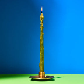 Beeswax Asparagus Taper Candles Set of 2 Candle - Taper