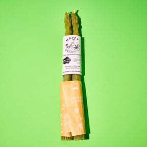 Beeswax Asparagus Taper Candles Set of 2 Candle - Taper