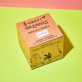 Beeswax Strawberry Candles Set of 2 Candle - Xpackage