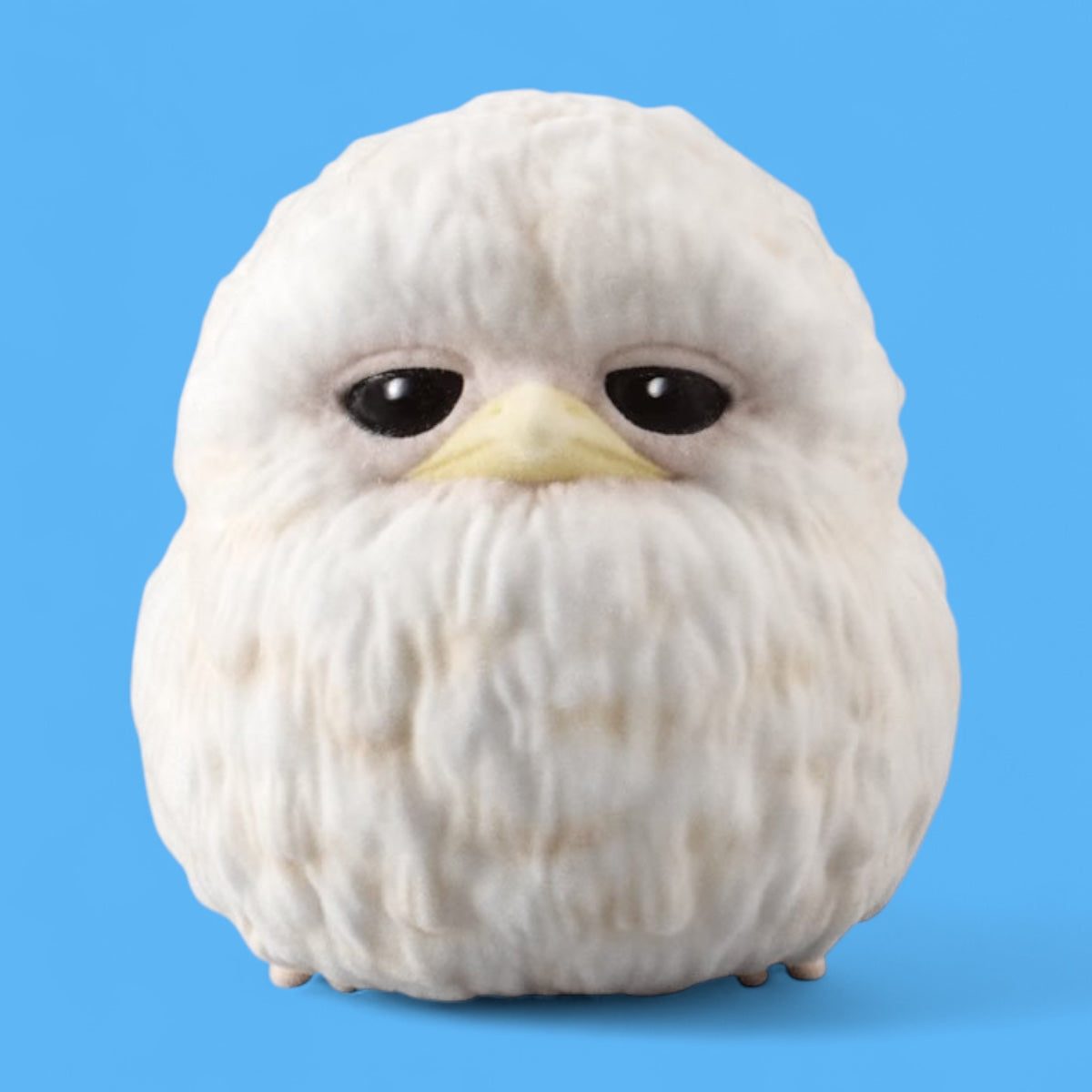 Birds Tenori Flocked Friends Mini-figure Toy - Grumpy Bird