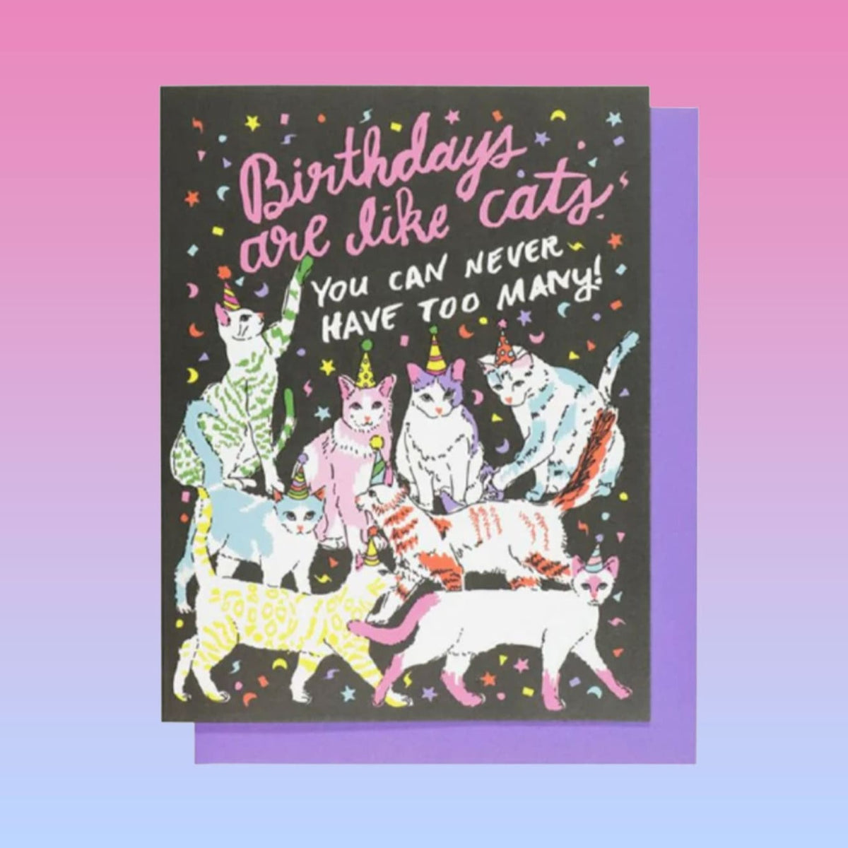 Birthday Cats Greeting Card Animal - Ash + Chess
