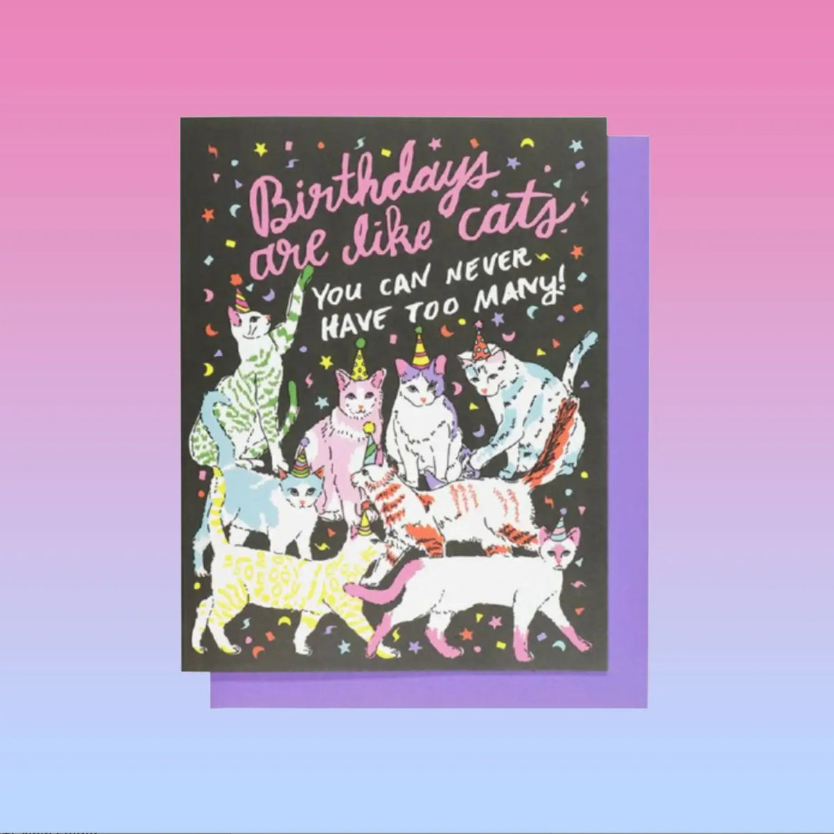 Birthday Cats Greeting Card Animal - Ash + Chess