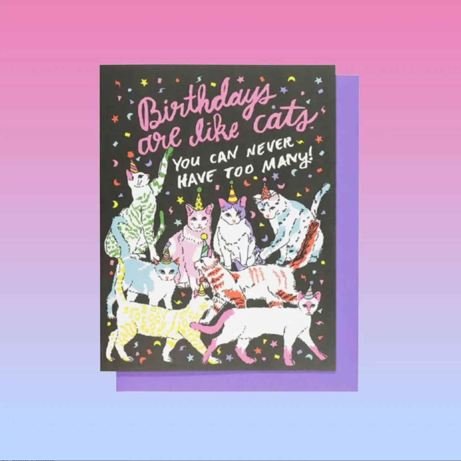 Birthday Cats Greeting Card Animal - Ash + Chess