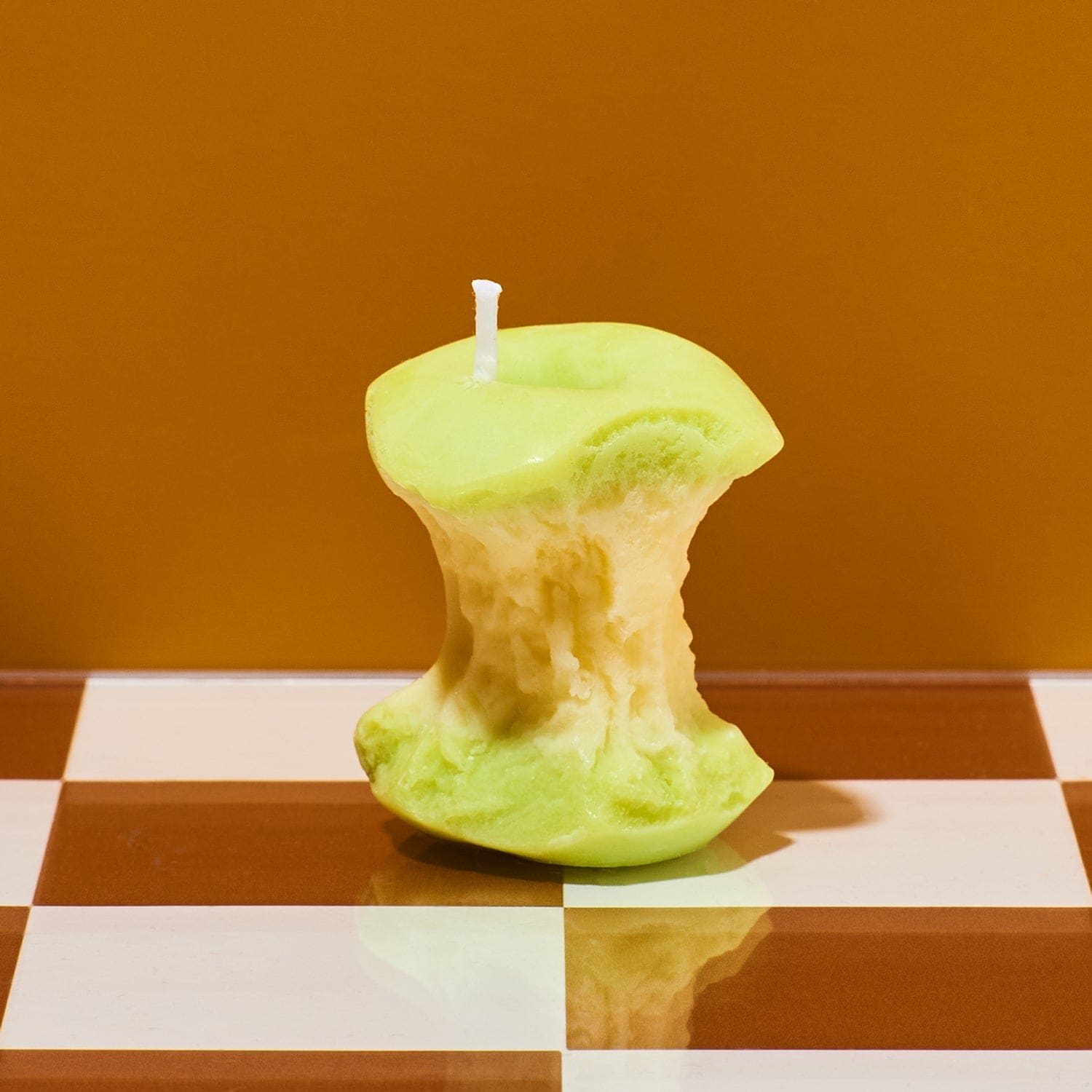 Bitten Apple Candle - Unscented Apple - Candle - Fake Food